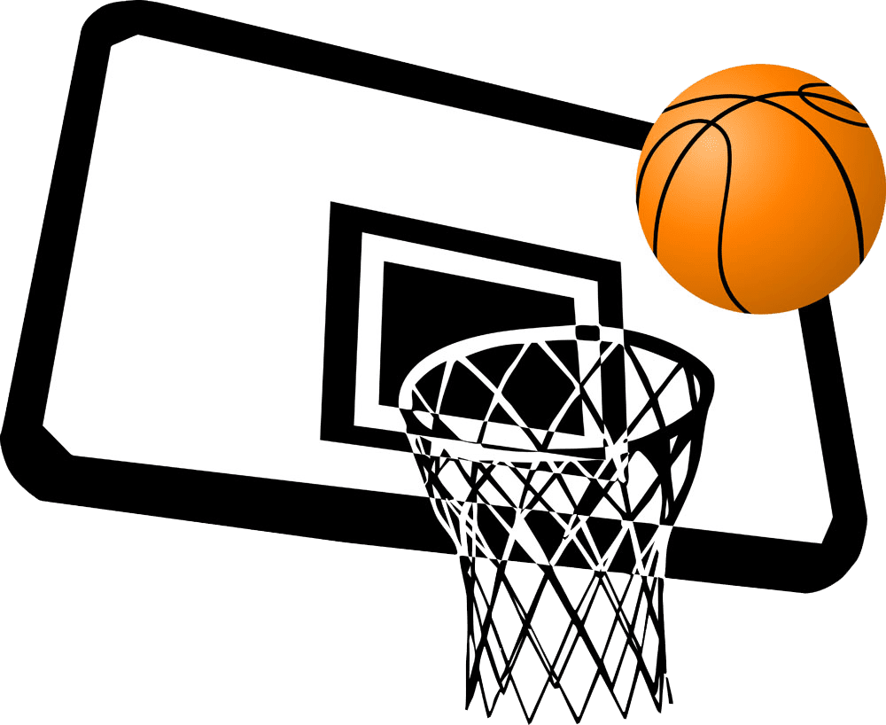 Basketball goal blackford termediate school clipart image