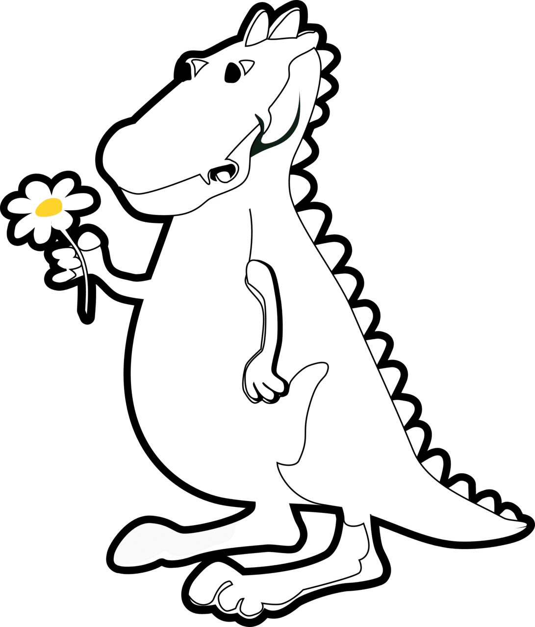 Dinosaur black and white dragon clipart drawing background