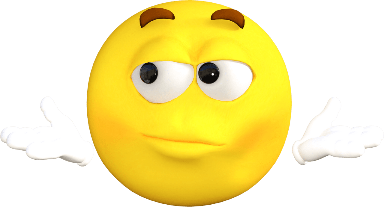 Confused smiley vector clipart images