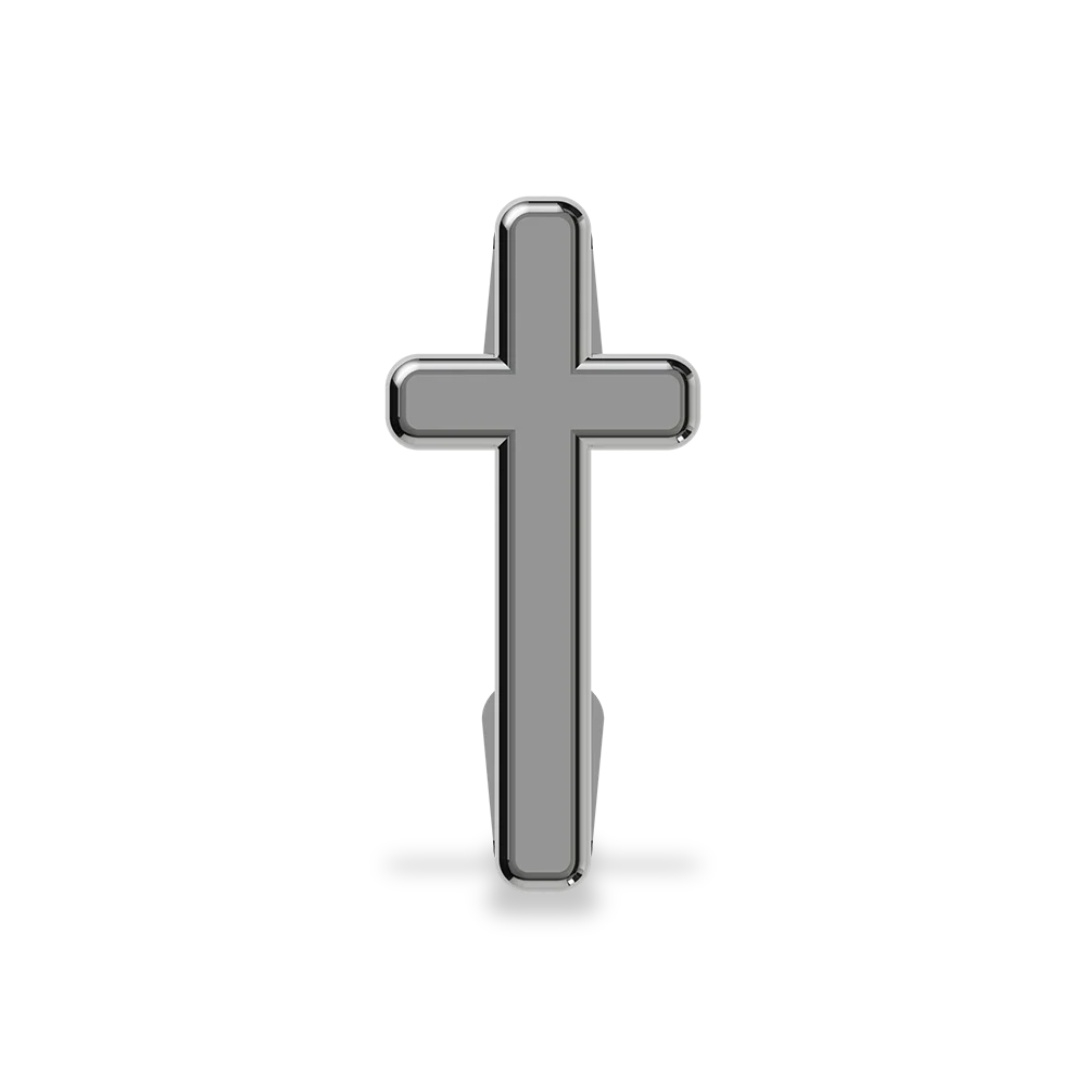 Cross black and white bracelet charm clipart background