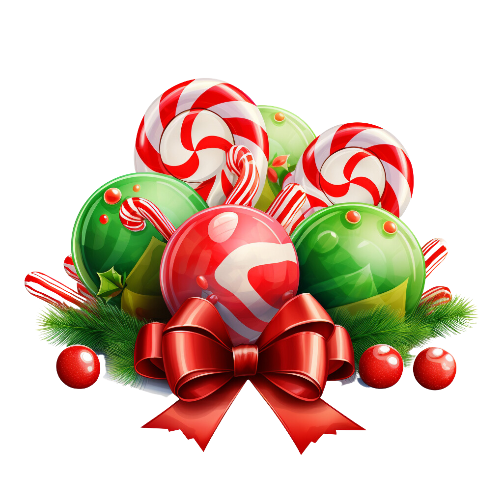 Pictures of christmas candy clipart