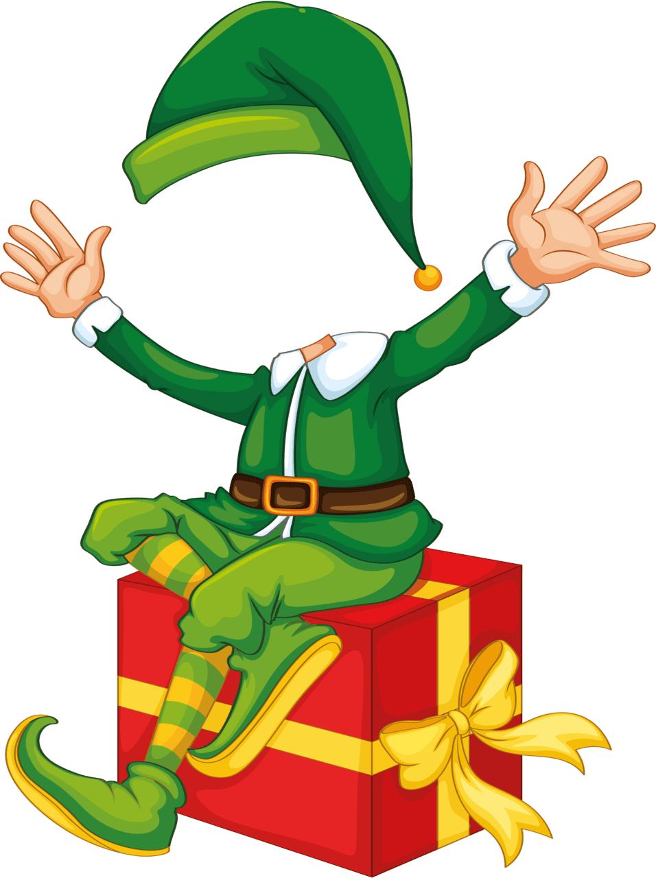 Elves advento kalendoriui clipart photo