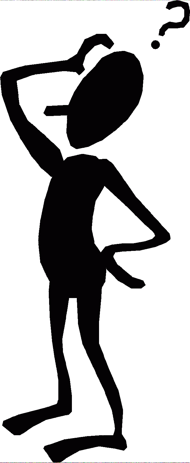 Hd confused person clipart question image