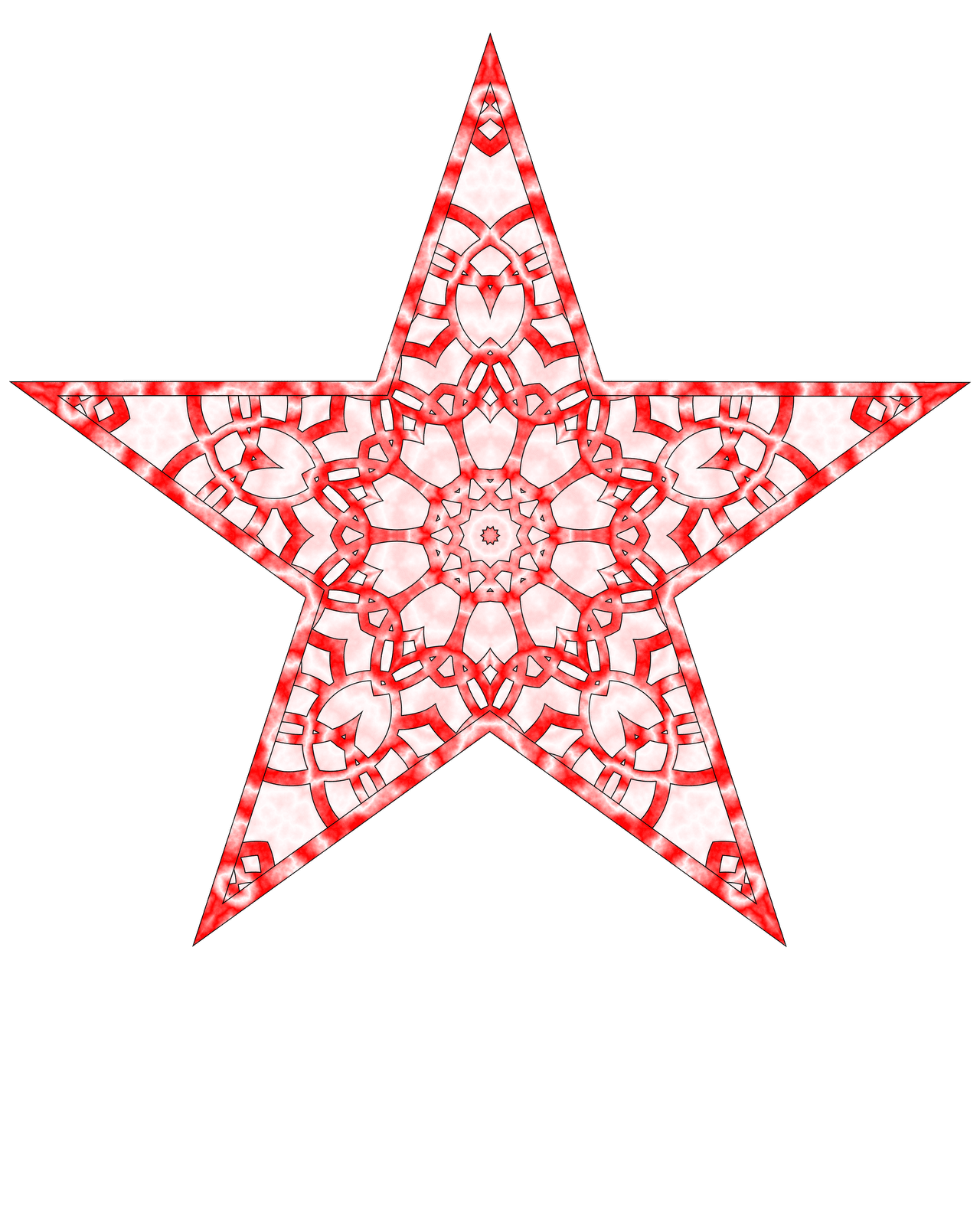 Christmas star tree topper cartoon clipart clip art