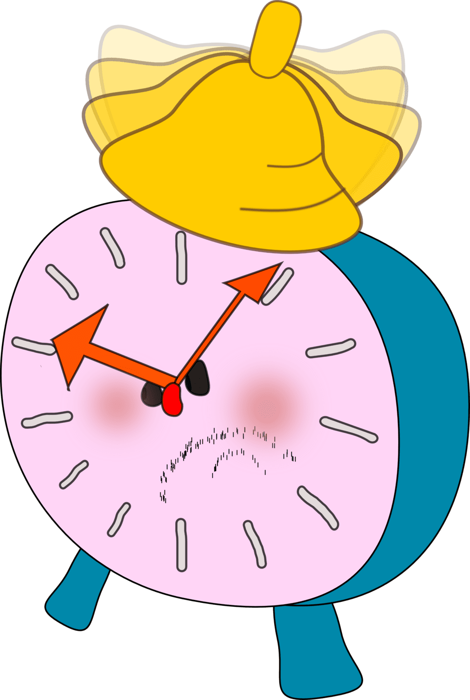 Clipart image alarm clock is angry id