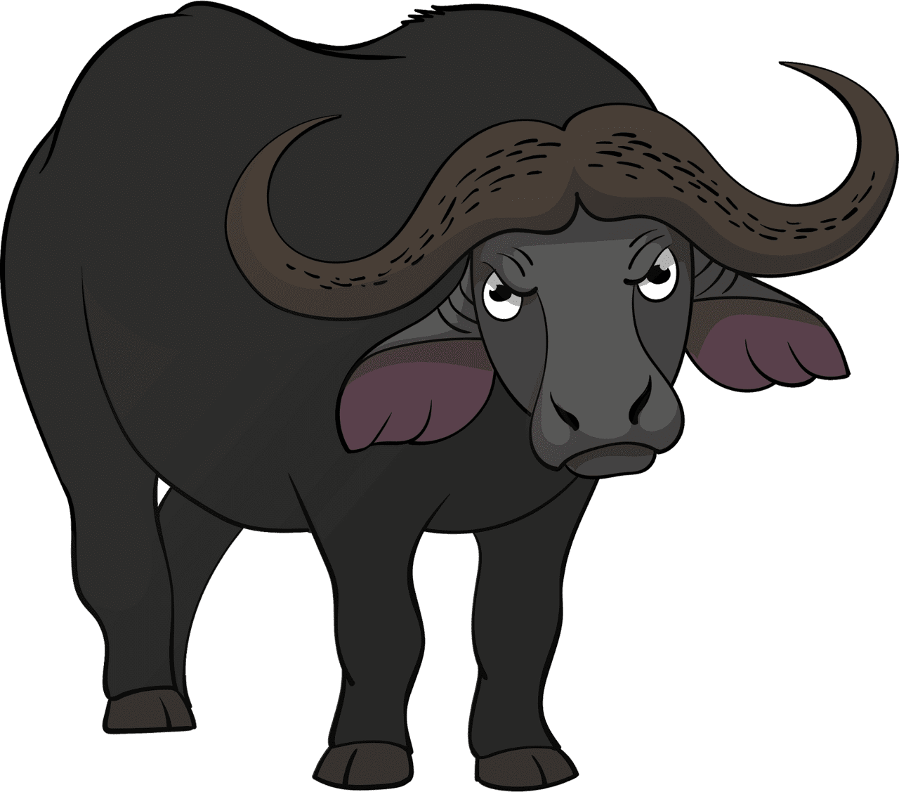 Buffalo vector clipart images 7