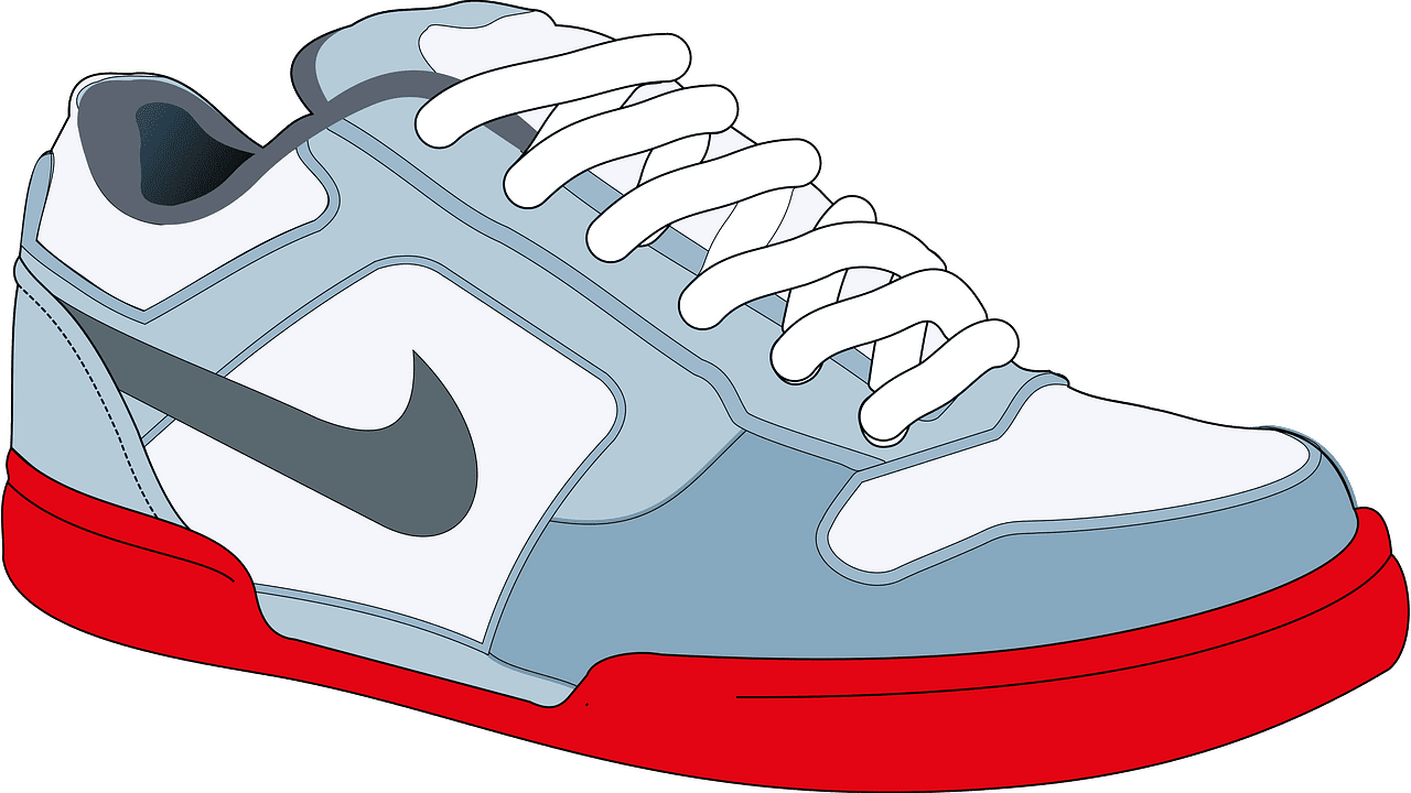 Gym shoes sneaker vector clipart images