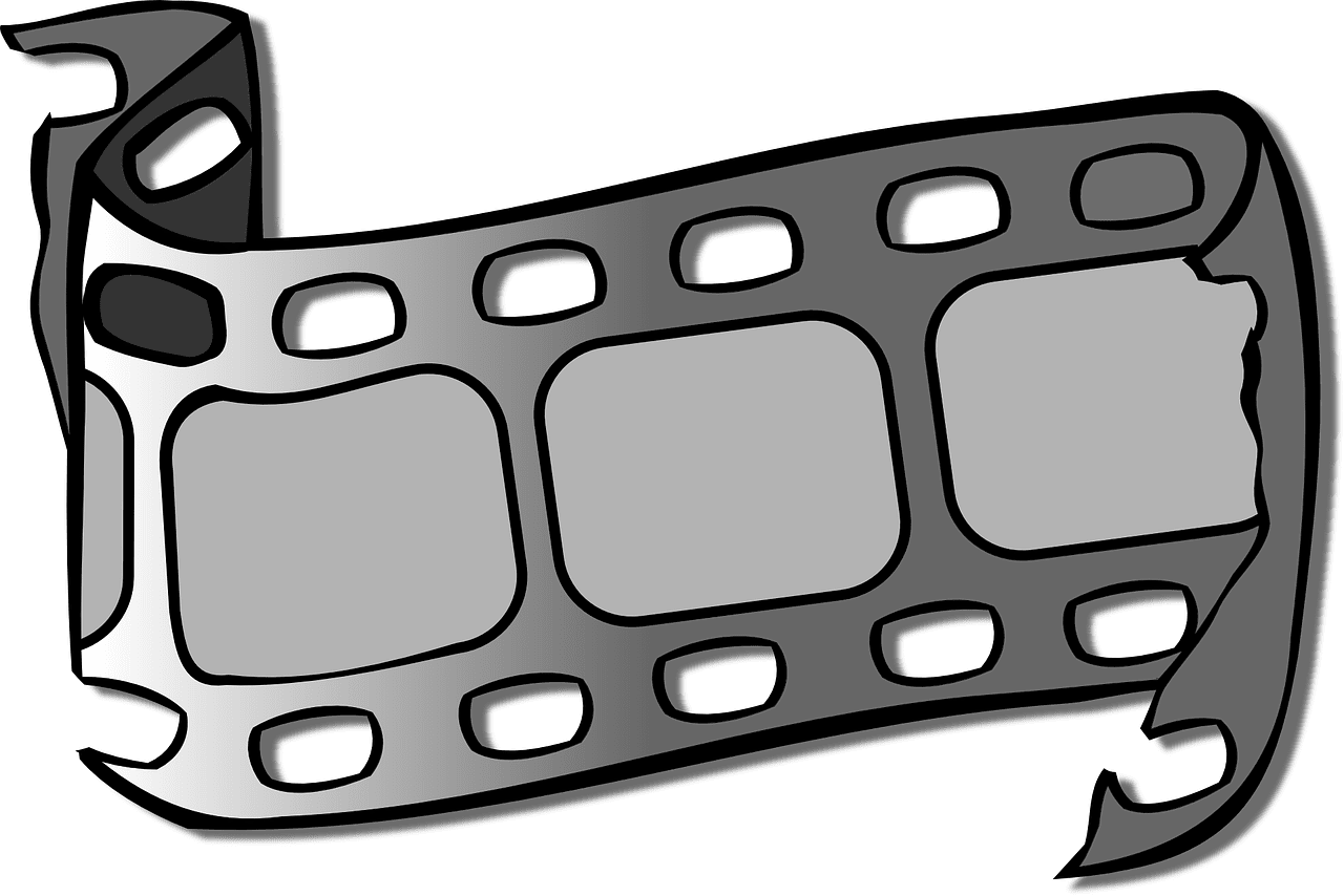 Cinema movie film vector graphic clipart