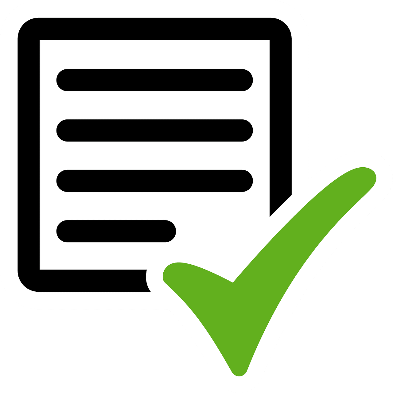 Check tick mark image conclusion clipart large size