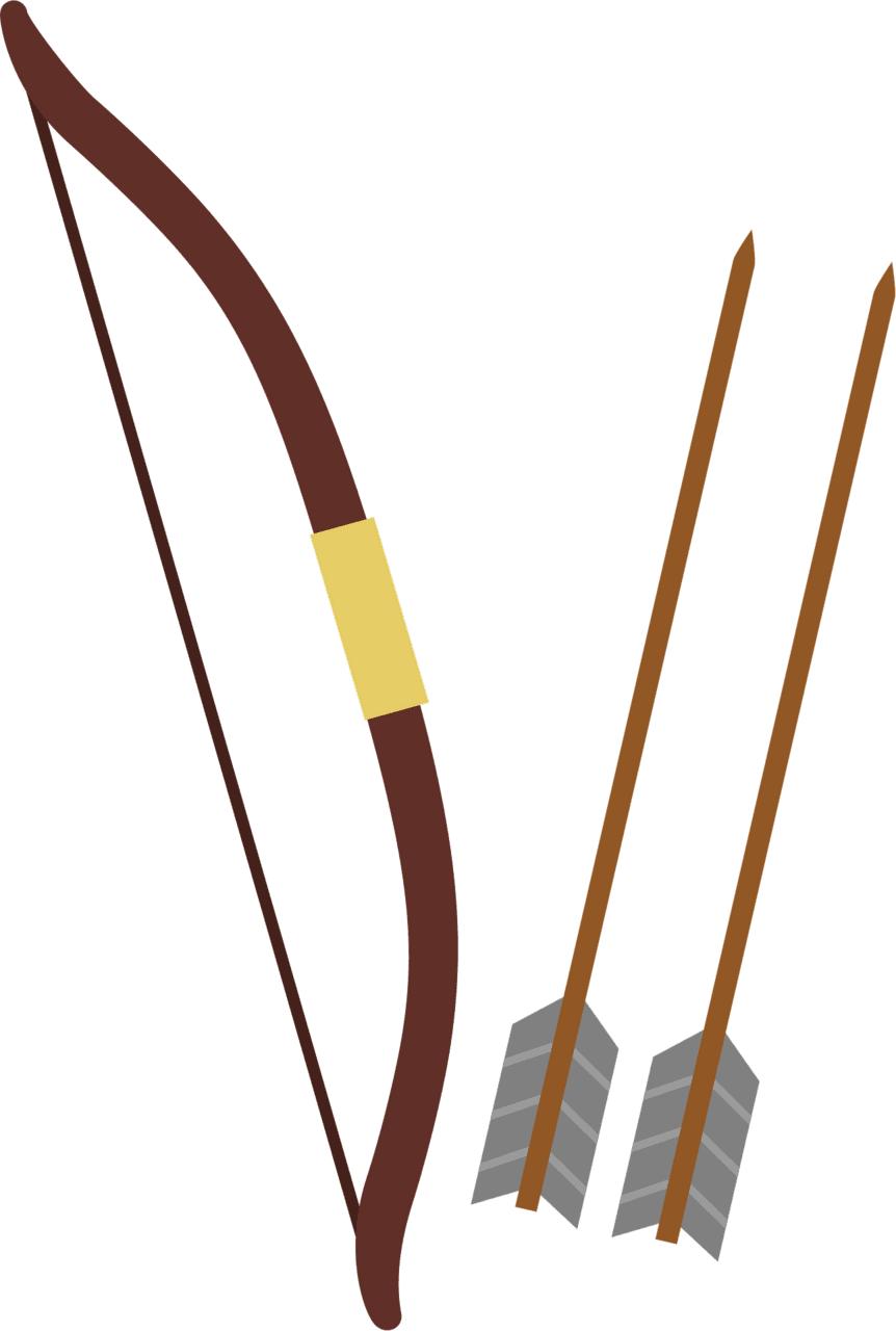 Bow and arrow vector clipart images 2