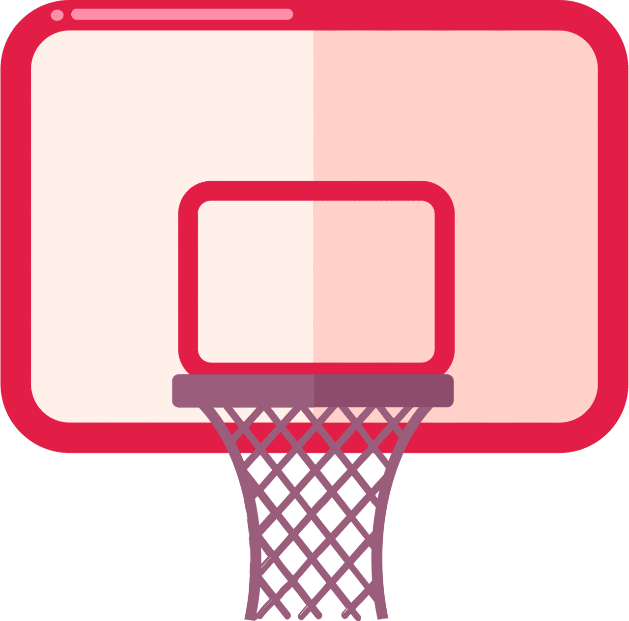 Basketball goal rim vector clipart images 2