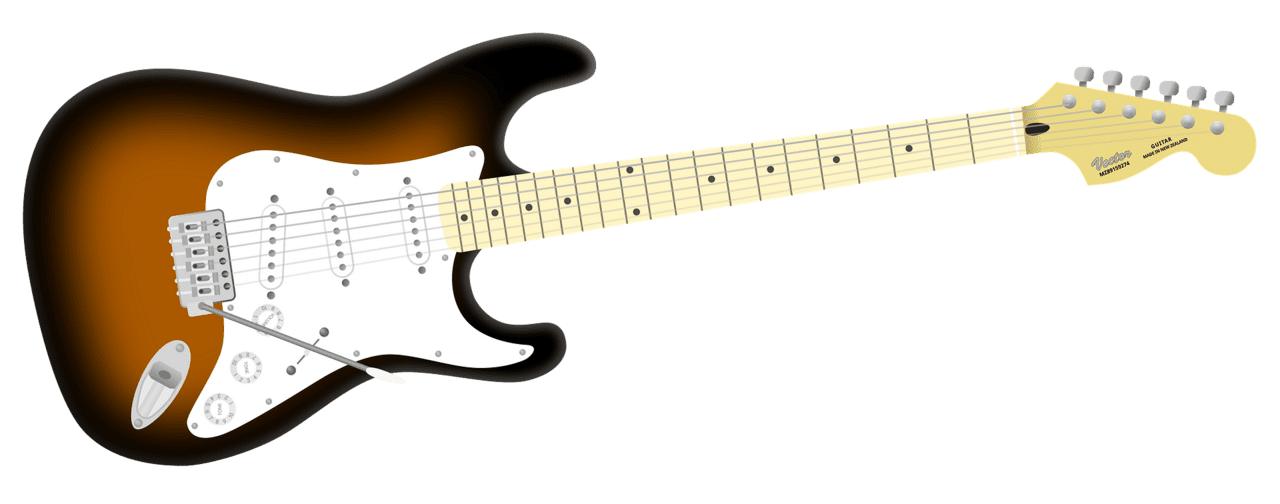 Electric guitar vector clipart images 7