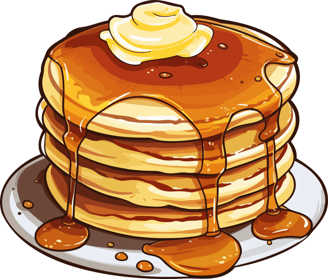 Butter pancake clipart transparent