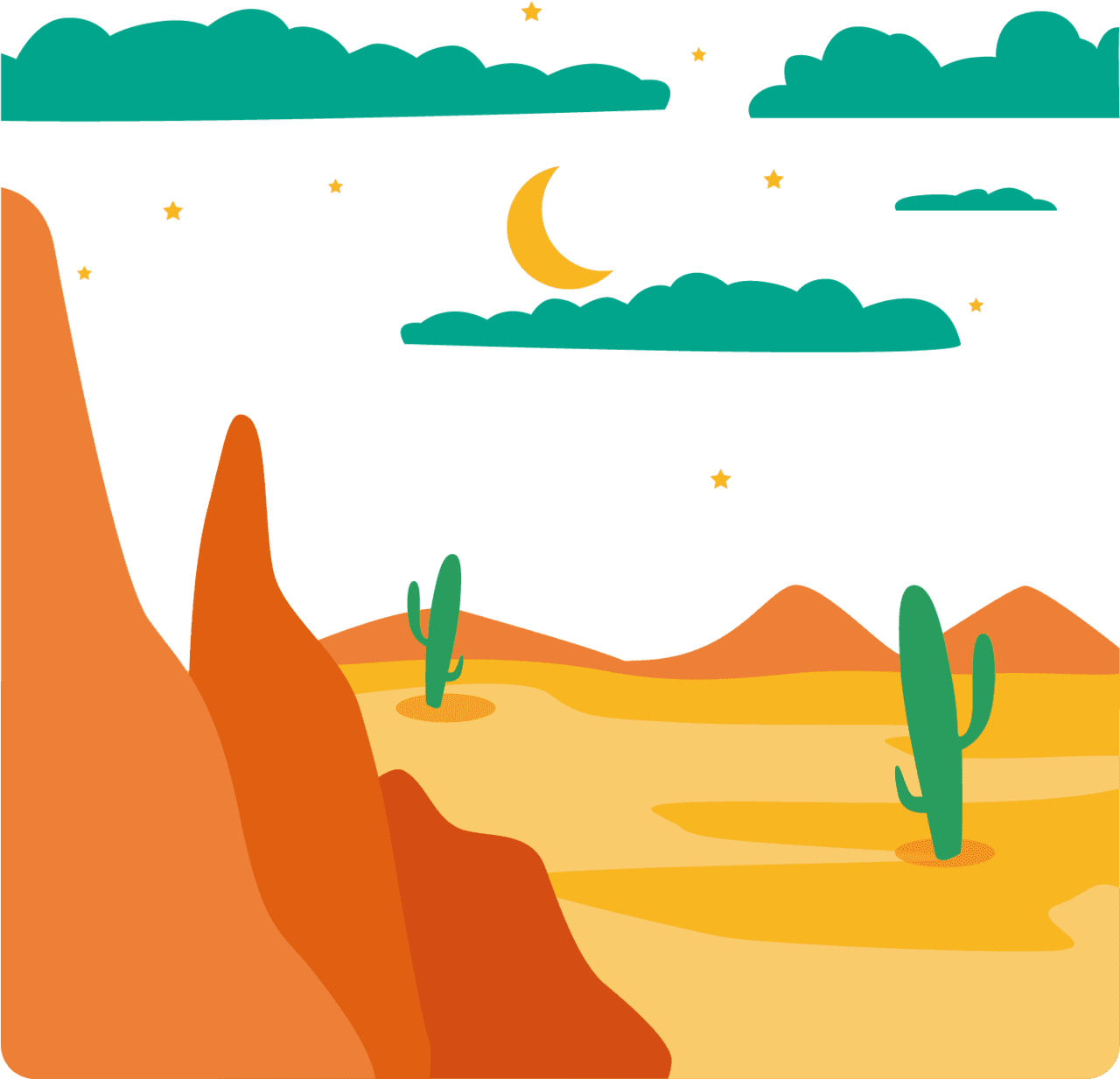 Desert euclidean vector puter mountain cartoon clipart