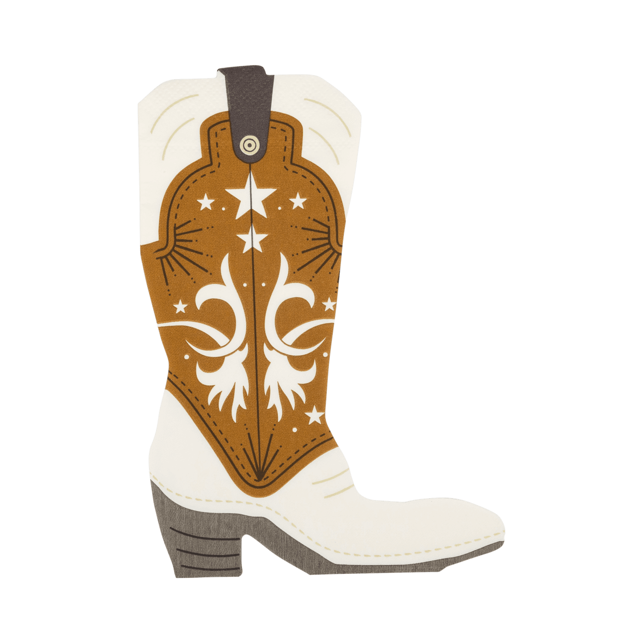 Western boots cowboy boot shaped paper napkin clipart picture