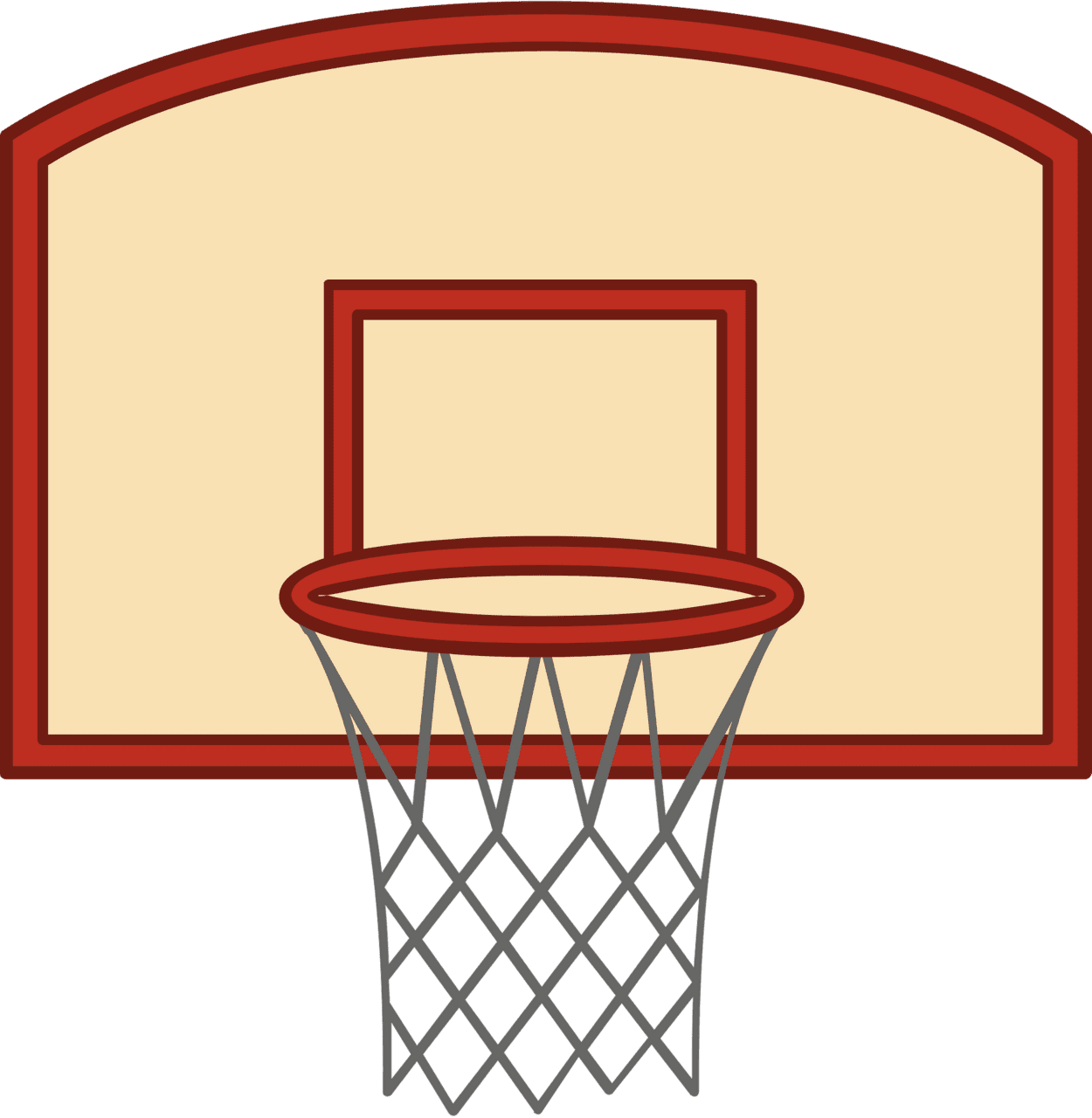 Basketball goal rim vector clipart images