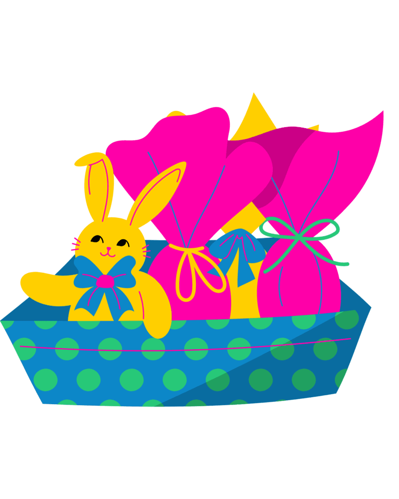 Easter basket clipart images