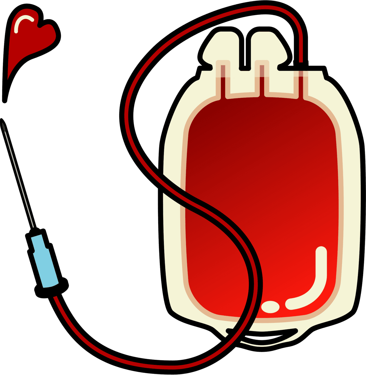 Blood pack vector clipart images