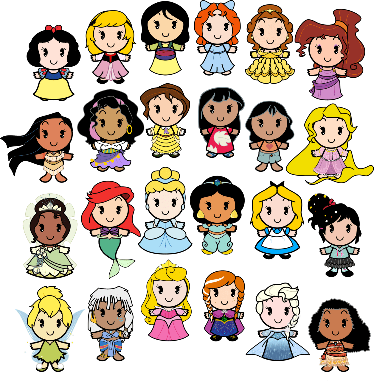 Disney princess page clipart image