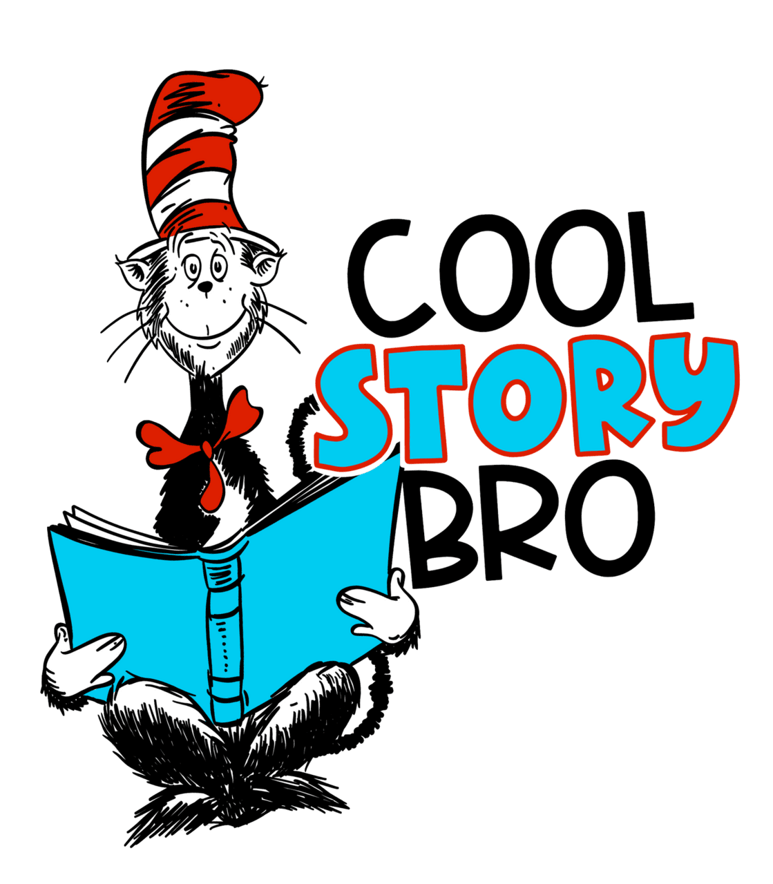 Dr suess cool story bro design transfer southern dream ga clipart free