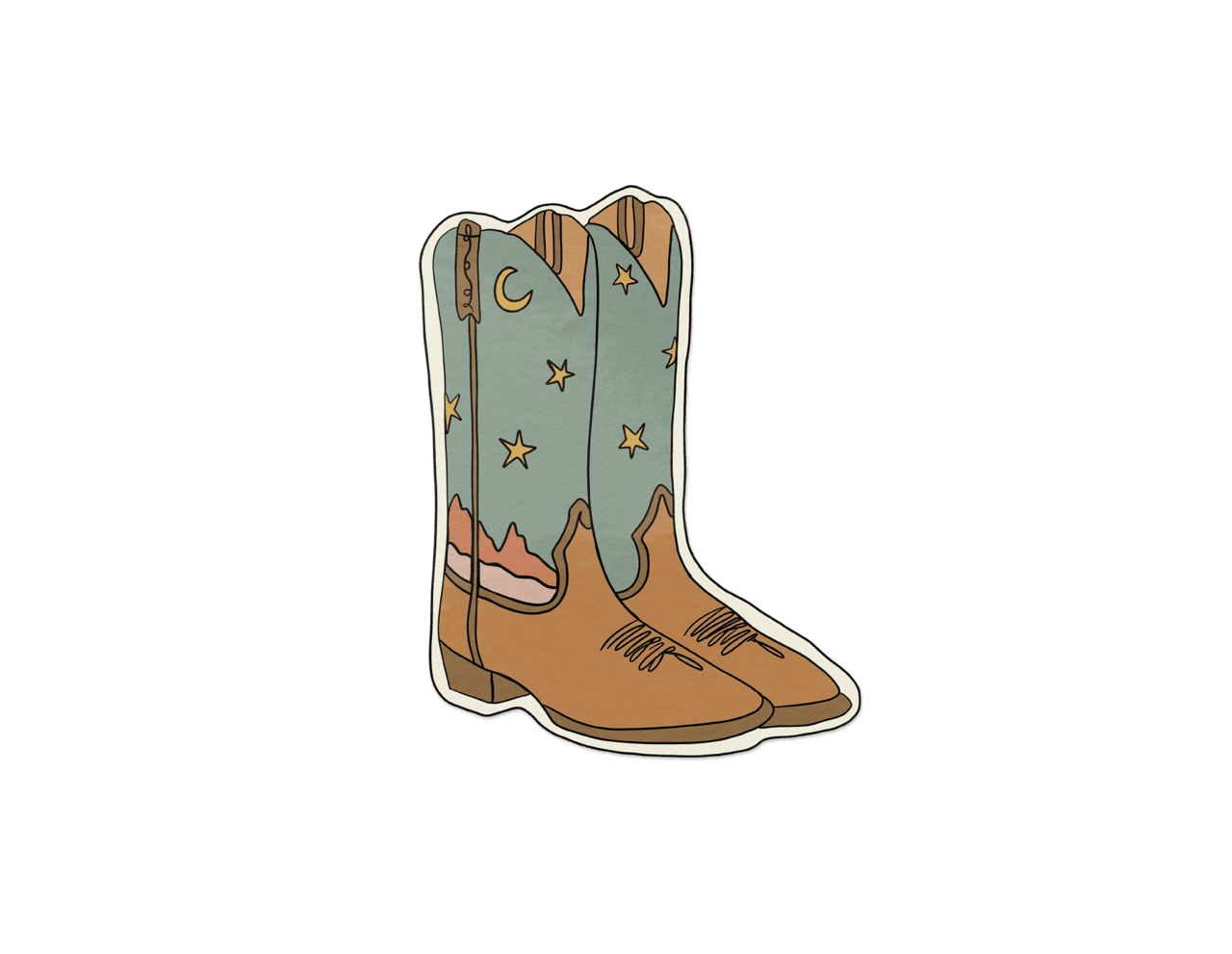 Western boots blue cowboy boot midnight magic clipart picture