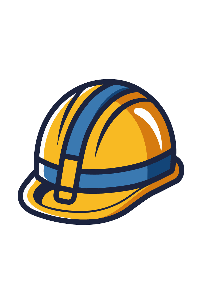 Hard hat safety helmet clipart vector images 2