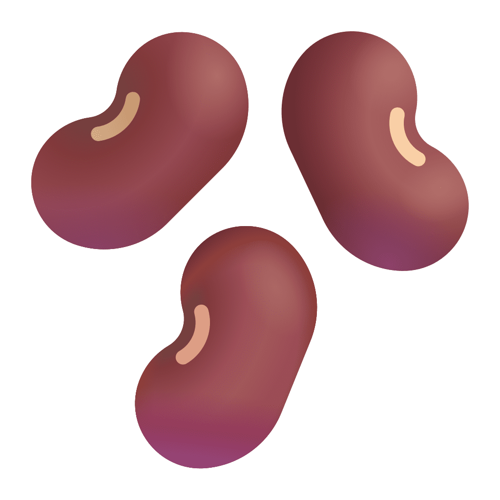 Beans emoji clipart transparent