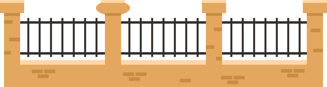 Fence vector clipart images 7