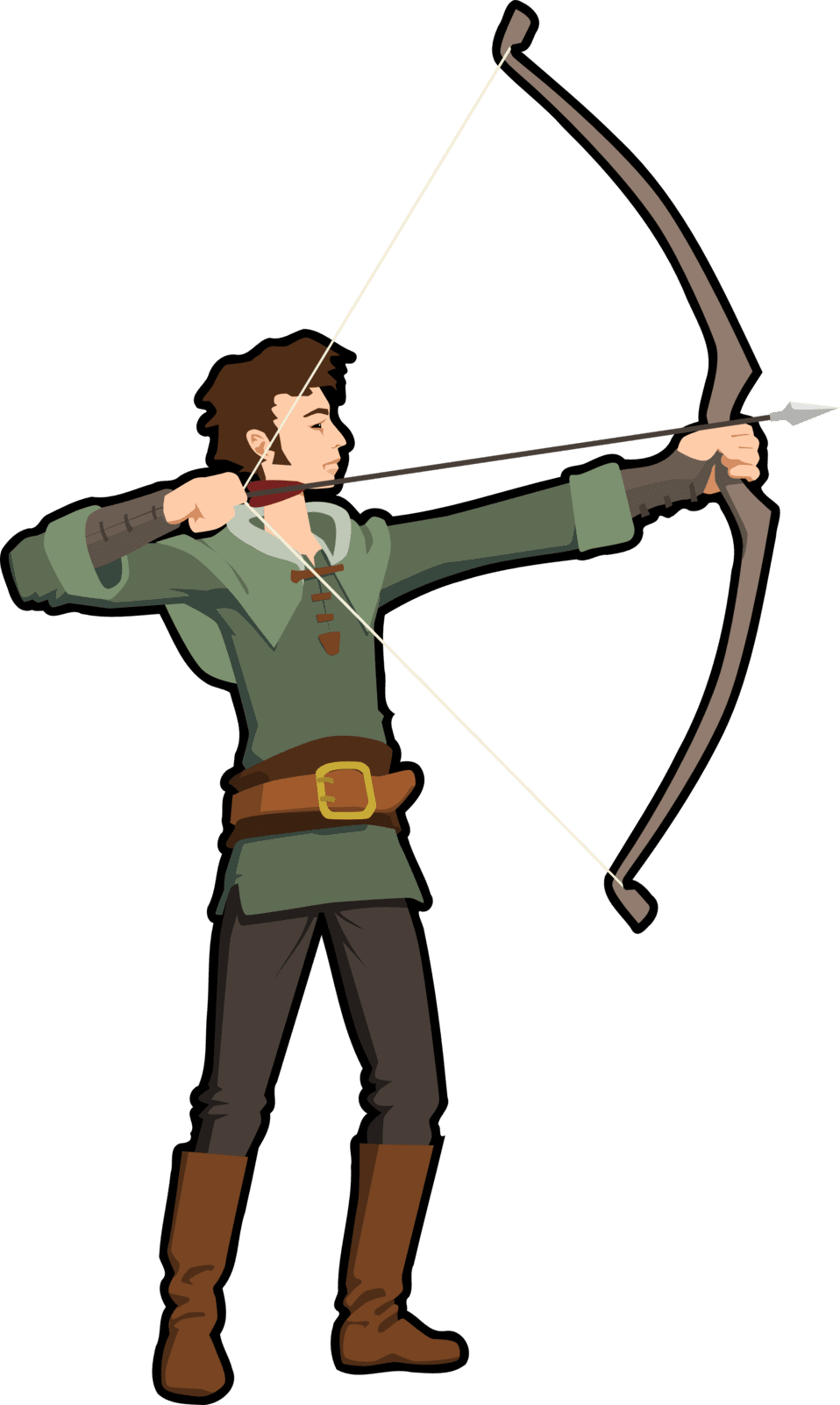 Bow and arrow clipart image archer id