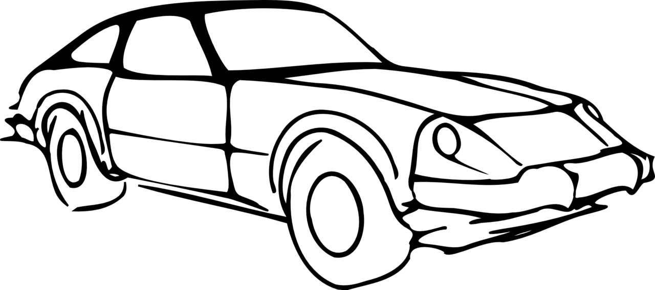 Black and white of cars car clipart background