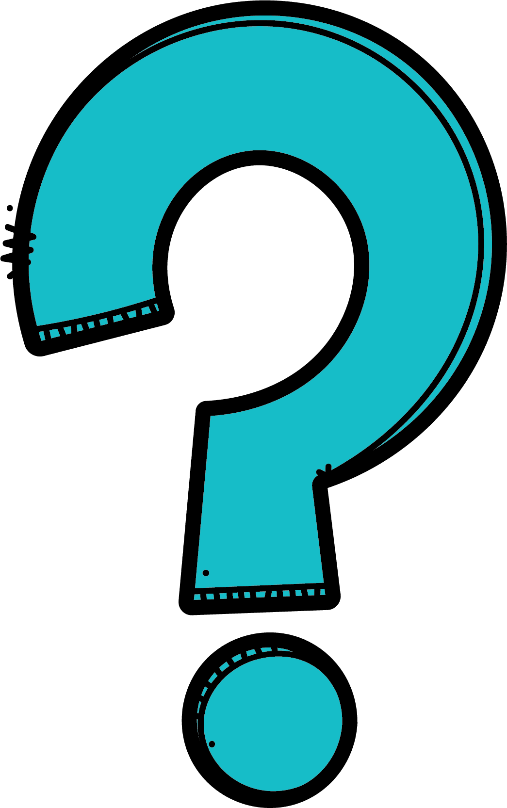 Questioning pin page clipart transparent