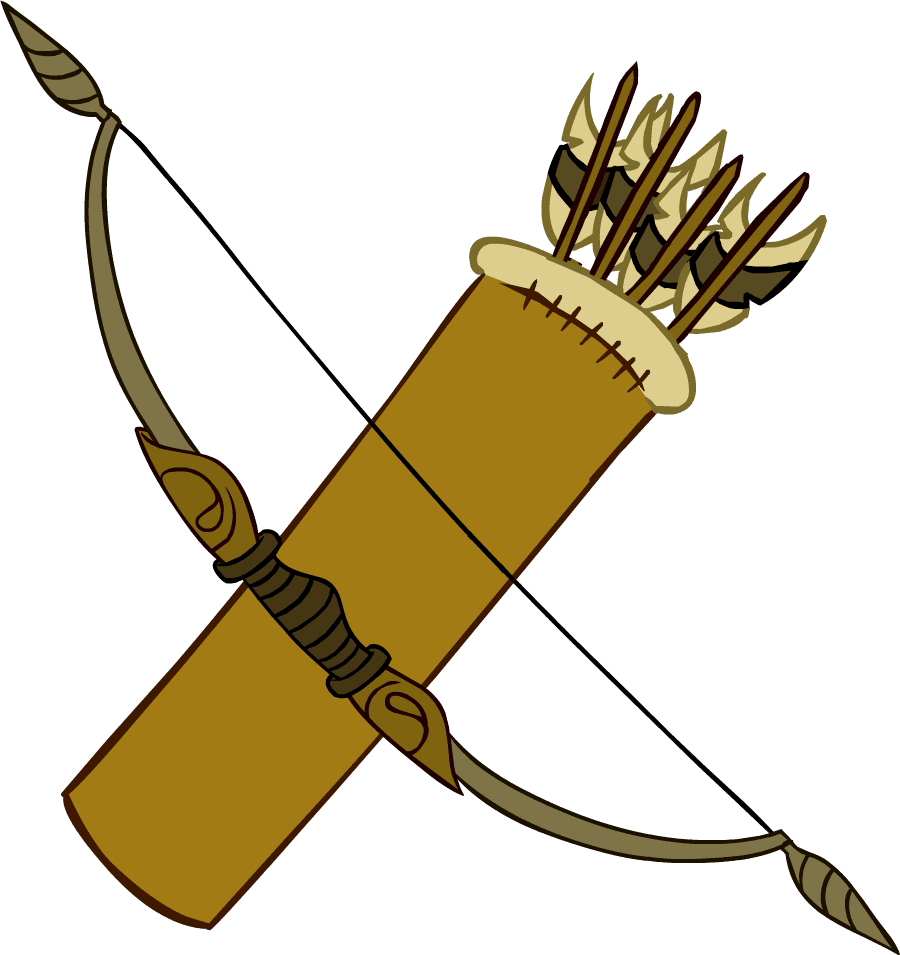 Bow and arrow cliparts background