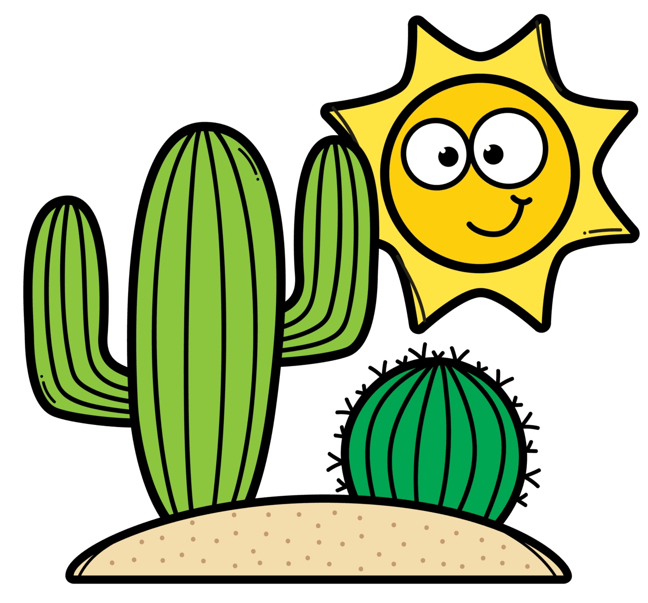 Desert pin page clipart clip art