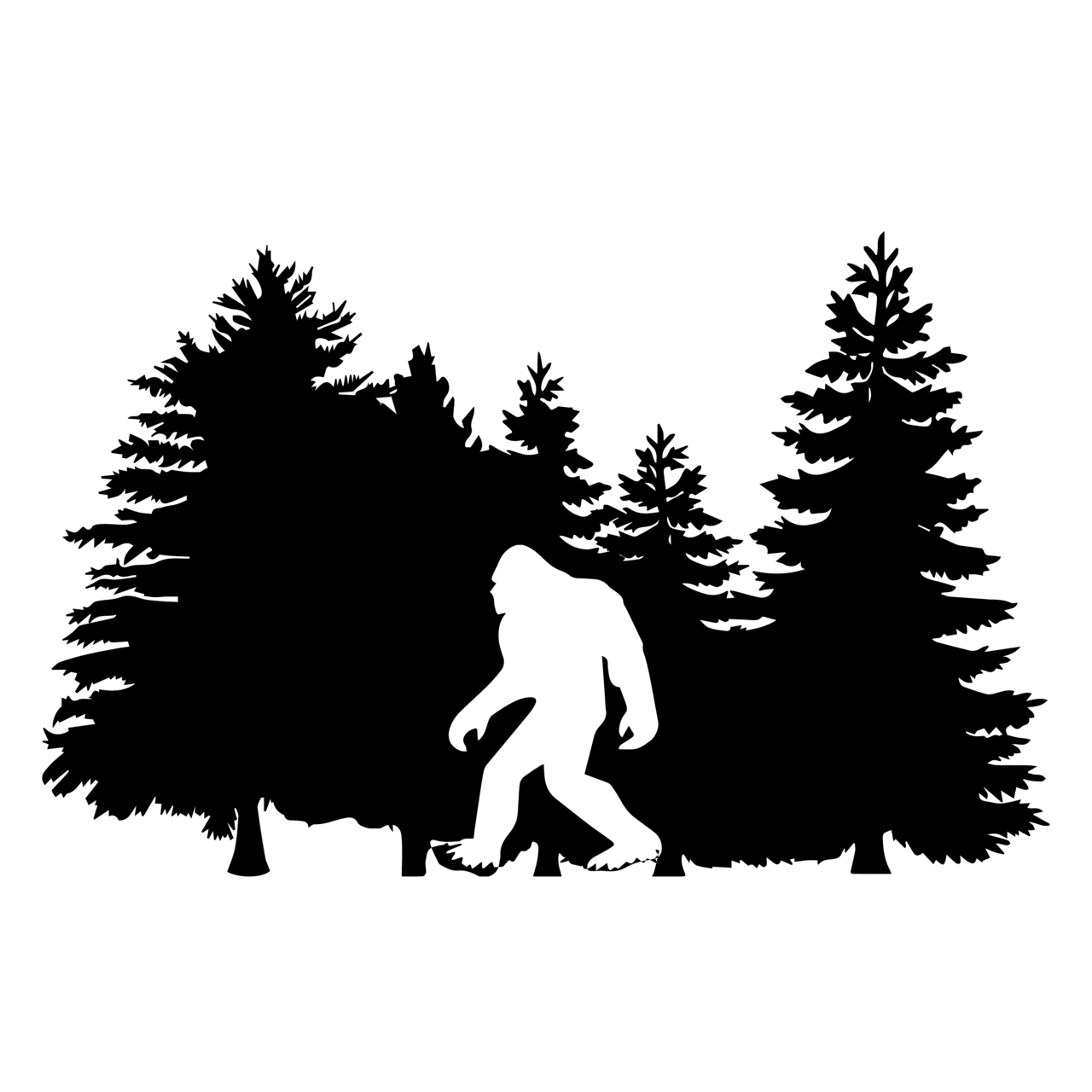 Bigfoot gear ink clipart clip art