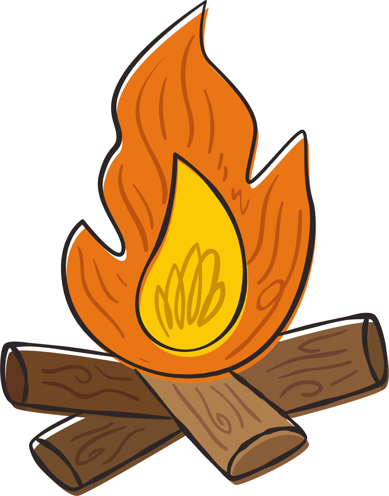 Fireplace festa junina clipart logo