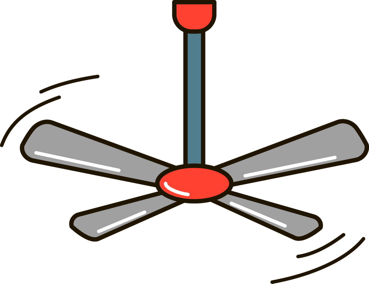 Ceiling fan vector clipart images 2