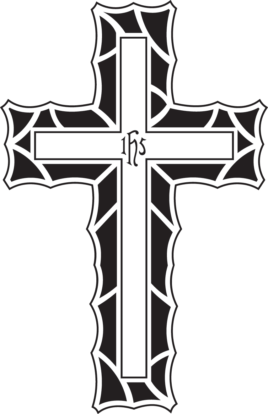 Cross black and white crosses clipart background