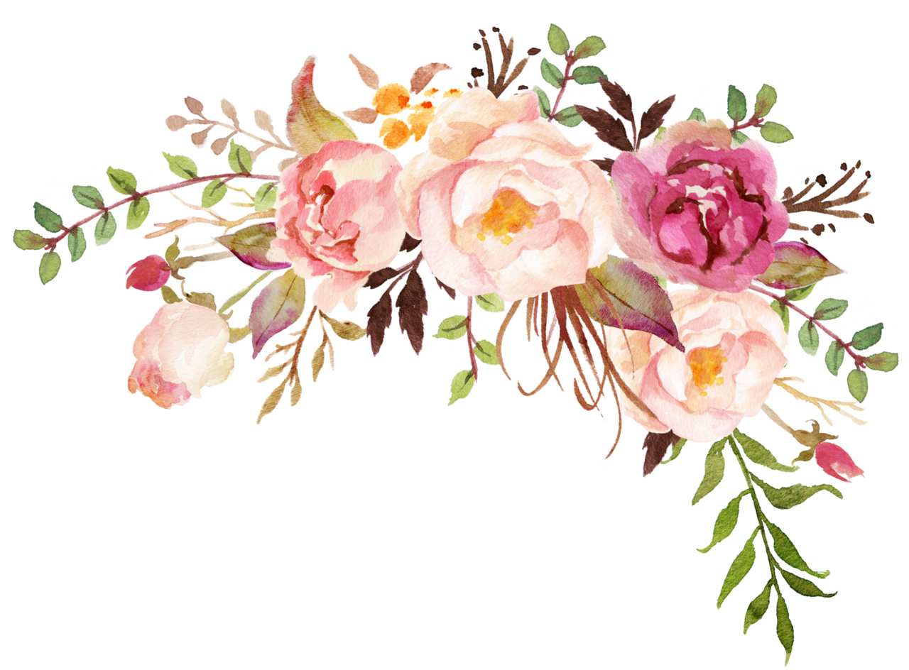 Floral border pin page clipart picture 2