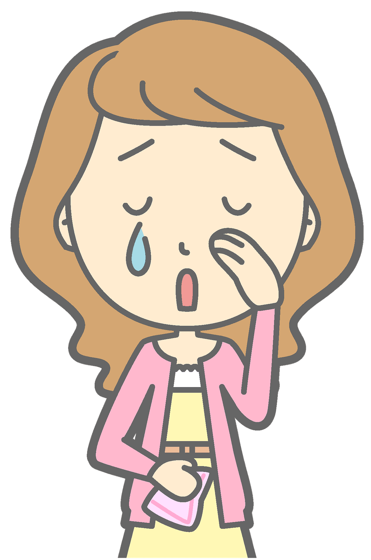 Lady crying vector clipart images