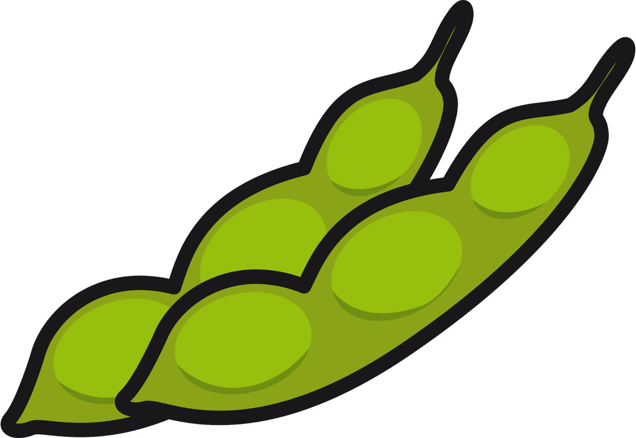 Edamame beans vector clipart images