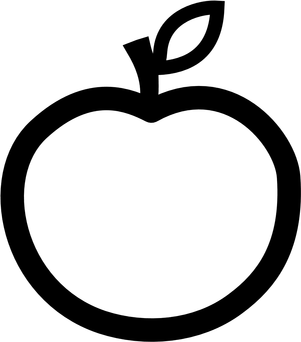 Apple black and white cliparts clipart background image with no