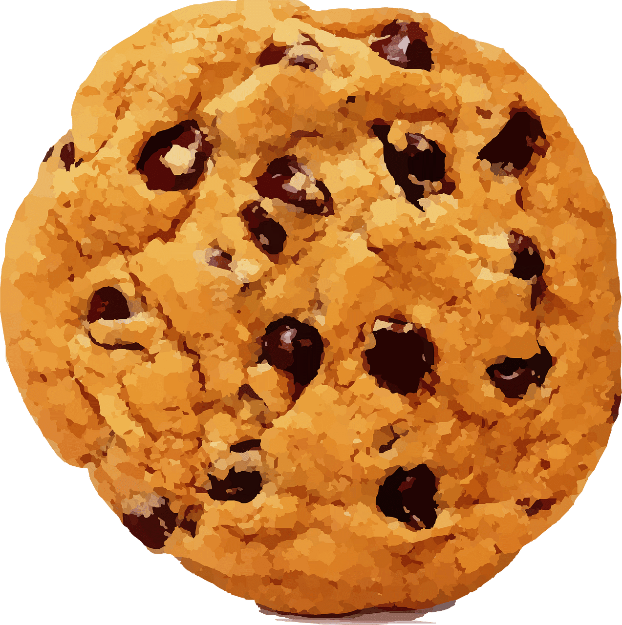 Chocolate chip cookie vector clipart images 3