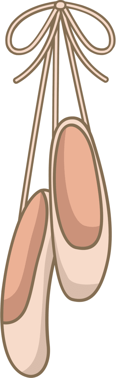 Ballet shoes vector clipart images 8