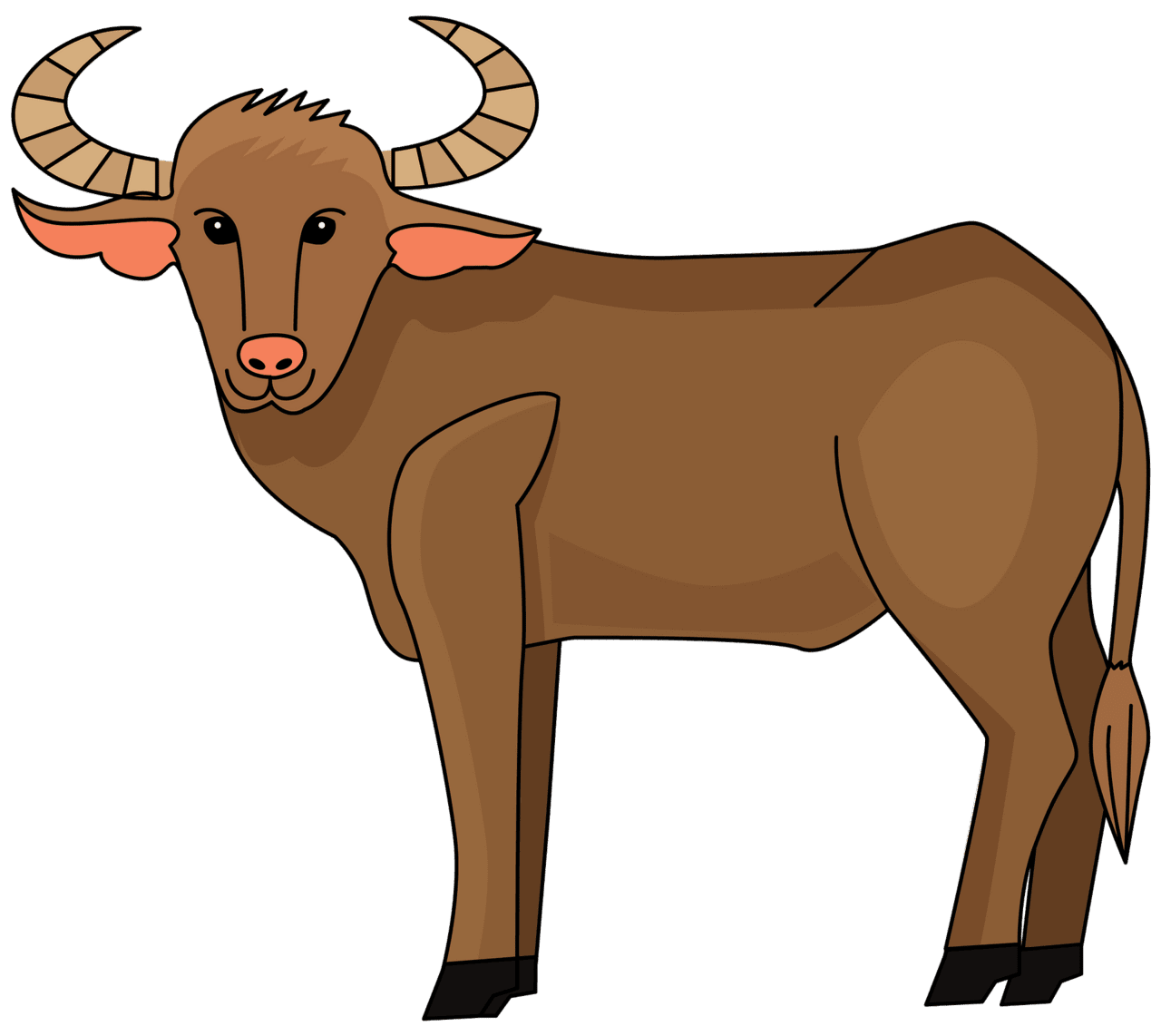 Buffalo vector clipart images 3