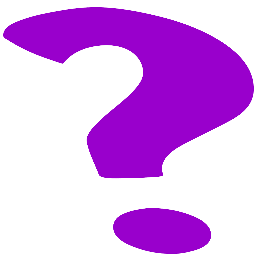 Questioning purple question mark clipart vector