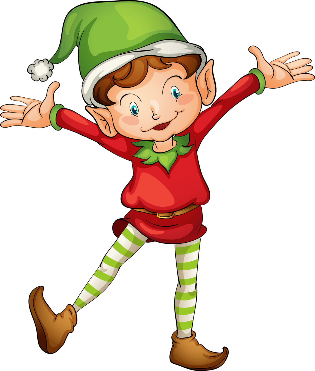 Christmas elf with the kranks clipart picture