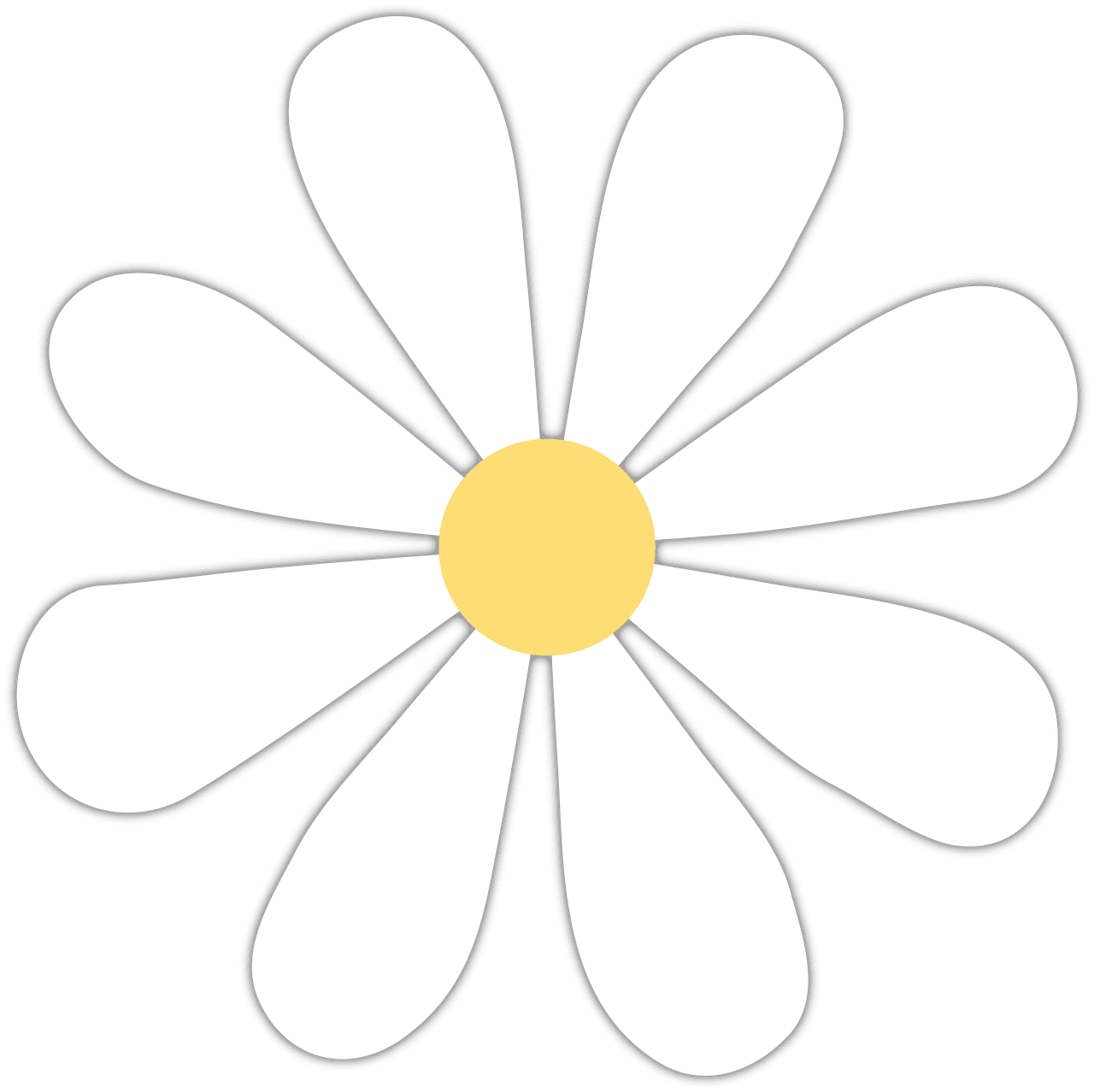 Flower outline page clipart free 2