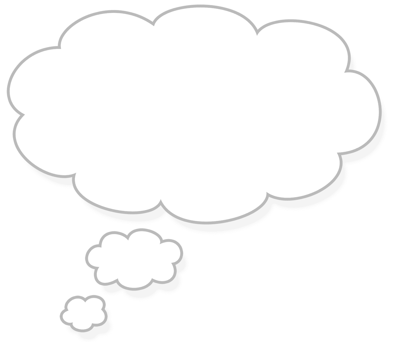 Dream thought cloud images vector clipart line