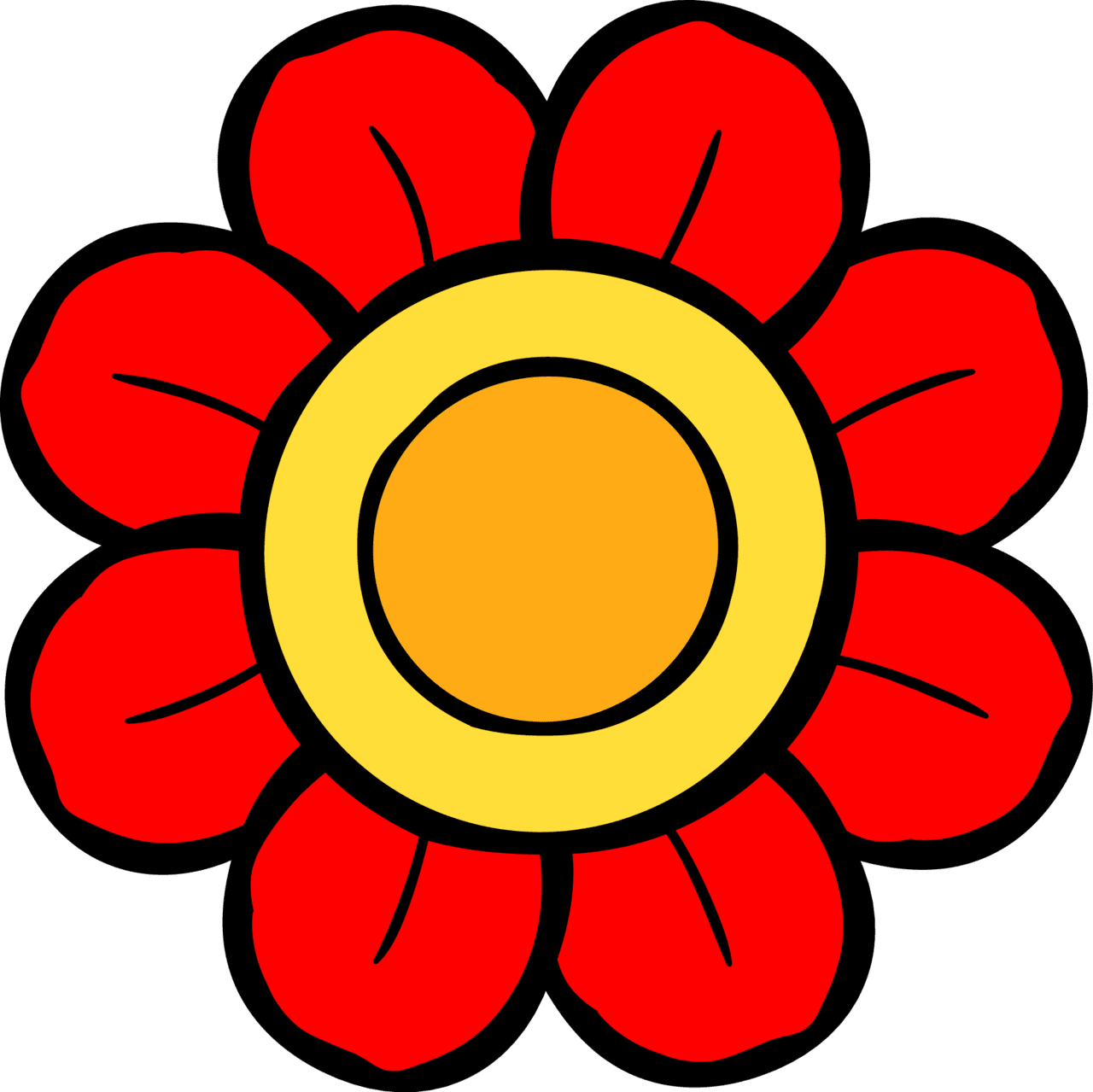 Flower outline ideas de flores decoraci unas manualidades clipart vector