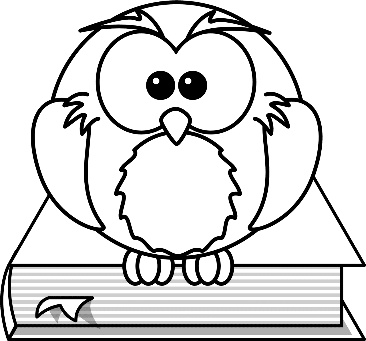 Book black and white coloring pages for girls colouring drawing bird clipart clip art